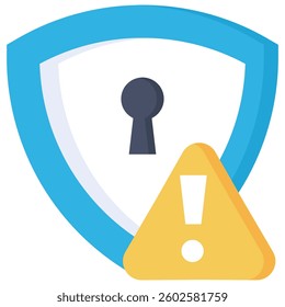 Security Breach Icon Element For Design And Vector