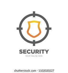 security breach icon, linear style