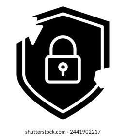Ilustración vectorial de icono de violación de seguridad