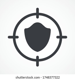 Security Breach Vector Icon Sign