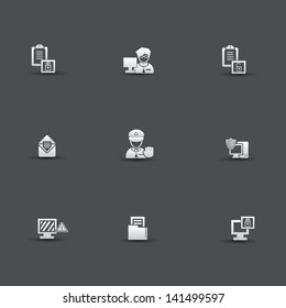Security business and computer icons,vector