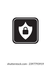 security button icon, vector best flat icon.