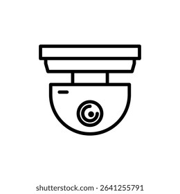 Security cam icon outline set sign