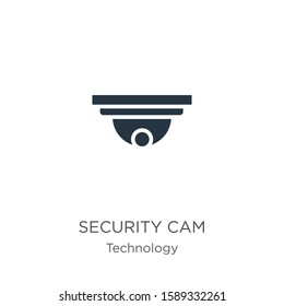 Security cam icon vector. Trendy flat security cam icon from technology collection isolated on white background. Vector illustration can be used for web and mobile graphic design, logo, eps10