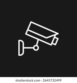 Security Camera CCTV Icon for Video Surveillance System, Property Protection, and Safety Monitoring