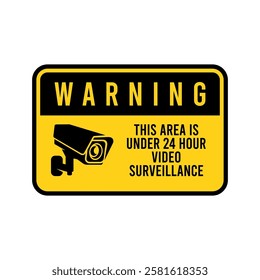 Security Camera or cctv sign, logo, badge, icon, sticker, label, emblem, stamp, symbol