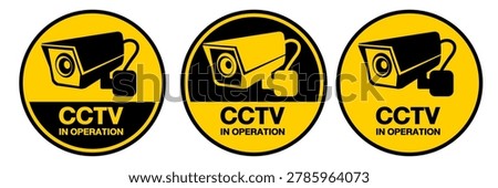 Security Camera or CCTV sign vector for street, home and building concept.
