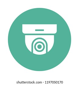 security camera Circle Color Glyphs