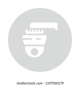 security camera Circle Color Glyphs