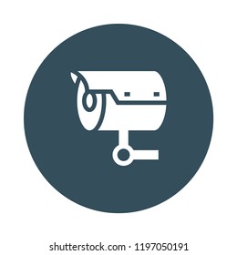 security camera Circle Color Glyphs