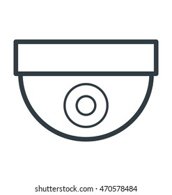 Security Camera Colored Vector Icon