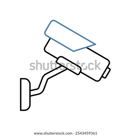 security camera concept line icon. Simple element illustration. security camera concept outline symbol design.