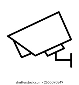Security Camera Editable Stroke Icon