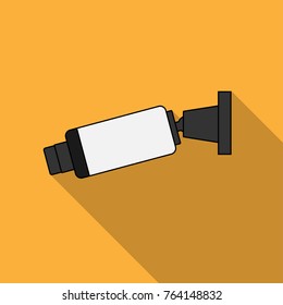 Security camera flat icon vector design.