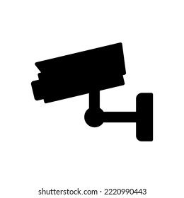 security camera flat style vector icon