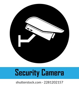 Security camera. Home camera. Security system. Vector