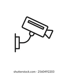 Security camera icon Black and white logo