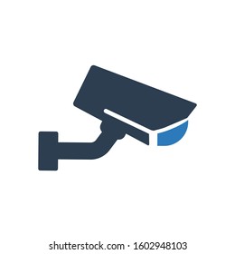 Security camera icon, CC tv symbol for your web site , logo, app, UI design