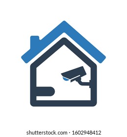 Security camera icon, CC tv symbol for your web site , logo, app, UI design