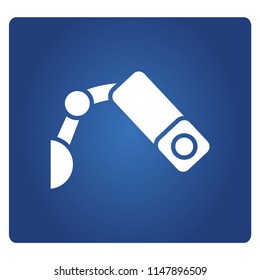 security camera icon, CCTV sign in blue background