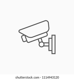 security camera icon, CCTV vector