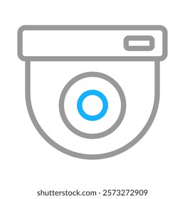 Security camera icon. Concept of surveillance, safety, and protection.