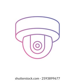 Security Camera Icon for Cybersecurity and Surveillance Systems