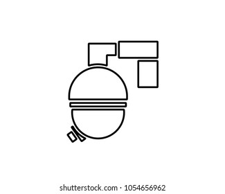 security camera icon design illustration,line icon design style, designed for print and web