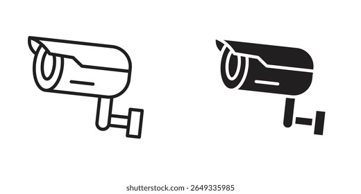 Security camera icon Design Illustrations. editable web icons