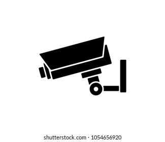 security camera icon design illustration,silhouette design style, designed for print and web