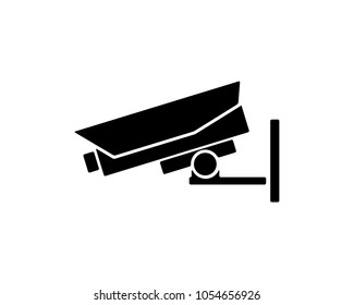 security camera icon design illustration,silhouette design style, designed for print and web