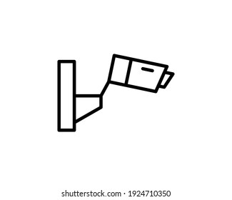 Design-Illustration der Sicherheitskamera, Silhouette Design-Stil, entwickelt für Druck und Web.