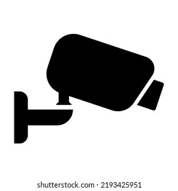 Security camera icon. Fixed CCTV,  Video surveillance vector illustration