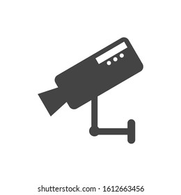 Security Camera Icon flat design with white background