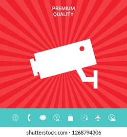 Security Camera icon. Graphic elements for your design