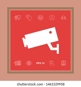 Security Camera icon. Graphic elements for your design