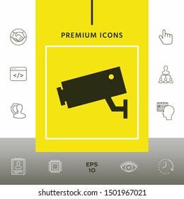 Security Camera icon. Graphic elements for your design
