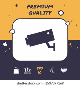 Security Camera icon. Graphic elements for your design