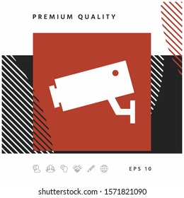 Security Camera icon. Graphic elements for your design