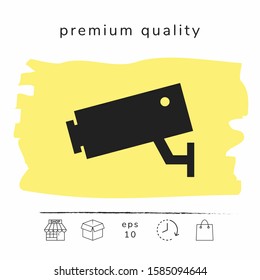 Security Camera icon. Graphic elements for your design