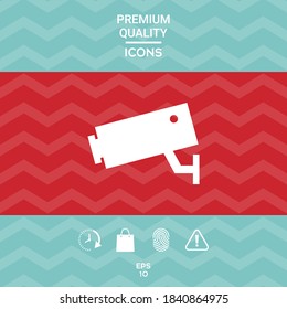 Security Camera icon. Graphic elements for your design