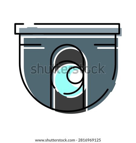 Security camera icon illustrating surveillance, monitoring, and protection concepts in a home or business environment, utilizing modern cctv technology for safety and crime prevention