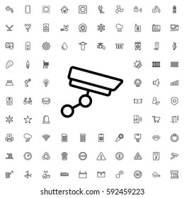 security camera icon illustration isolated vector sign symbol. Smart home icons vector set.