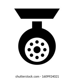 security camera icon isolated sign symbol vector illustration - high quality black style vector icons
