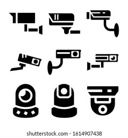 security camera icon isolated sign symbol vector illustration - Collection of high quality black style vector icons
