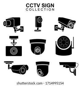 Security camera icon isolated sign symbol vector illustration - Collection of high quality black style vector icons