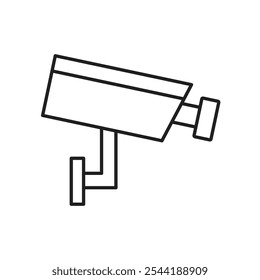 Ícone de câmera de segurança. ícone de vetor isolado.