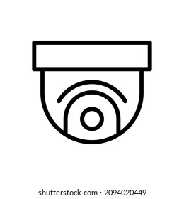 security camera icon line style vector