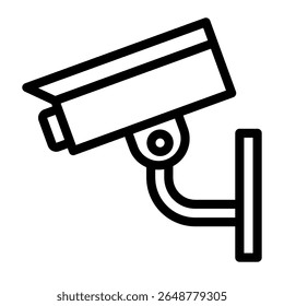 Security camera icon line style illustration