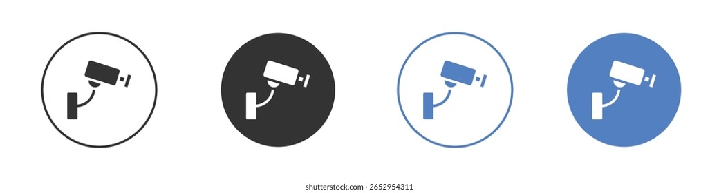 Security camera icon logo graphic designs